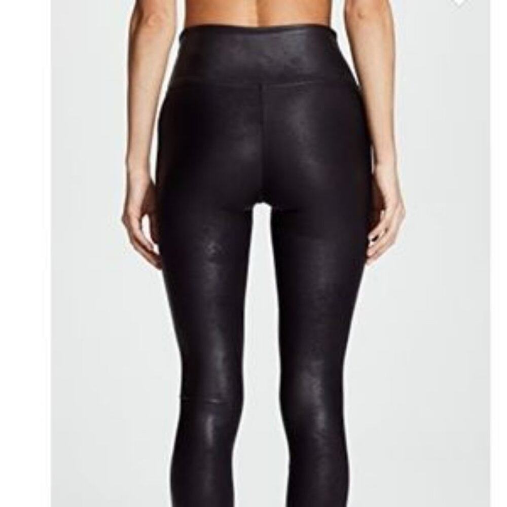 Spanx Faux Leather Black Leggings Size‎ Small - Picture 5 of 12